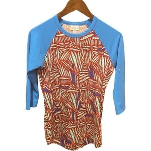 NWOT LuLaRoe Randy Baseball T Shirt Top Size XXS